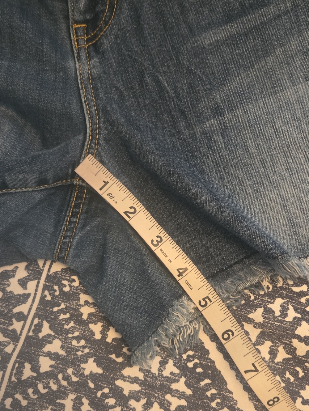 CAbi Beach Club Wash Raw Hem Tomboy  Denim Shorts Style #5243 - Picture 11 of 13